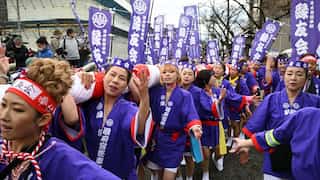 Women participate in Japan's 1,250-year-old 'naked festival' for first time