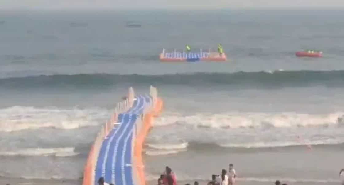 Watch: Floating bridge gets washed away in India’s Andhra Pradesh hours after inauguration