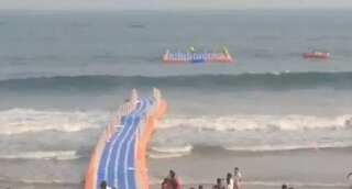 Watch: Floating bridge gets washed away in India’s Andhra Pradesh hours after inauguration