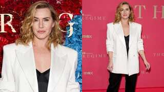 Kate Winslet brings major boss lady energy to The Regime's NYC premiere in oversized blazer