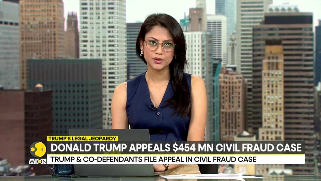 Donald Trump appeals $454 million judgment in civil fraud case
