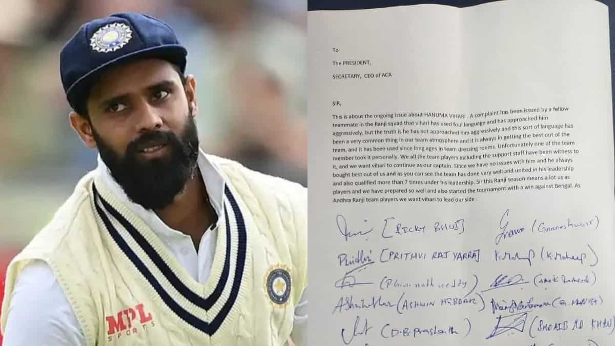 Hanuma Vihari controversy: ACA claims players were threatened to sign letter of support
