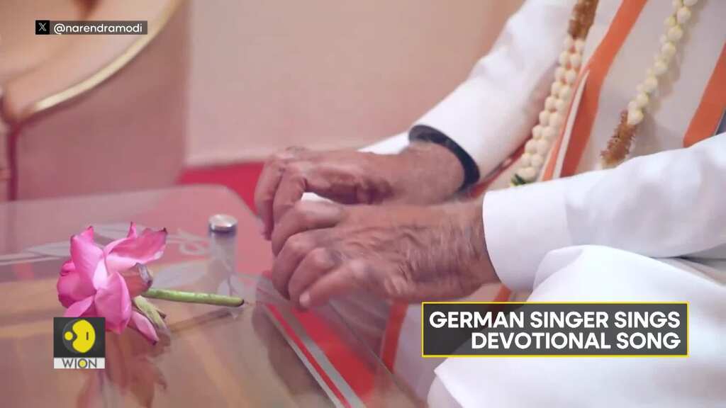 India: PM Modi applauds German singer as she sings devotional song `Achyutam Keshavam`