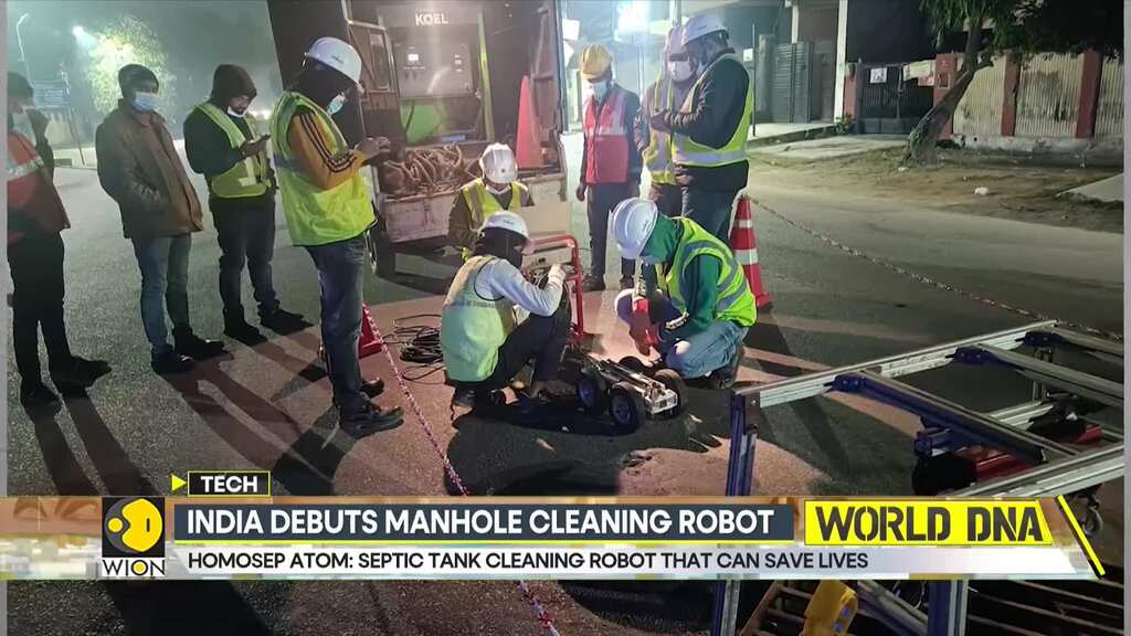 India's ﬁrst septic tank cleaning robot strengthening Swatch Bharat campaign