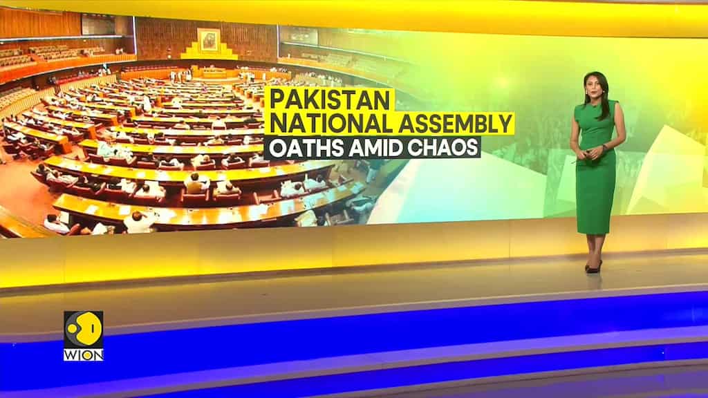 A day in Pakistan's Parliament: Oaths, slogans & chaos