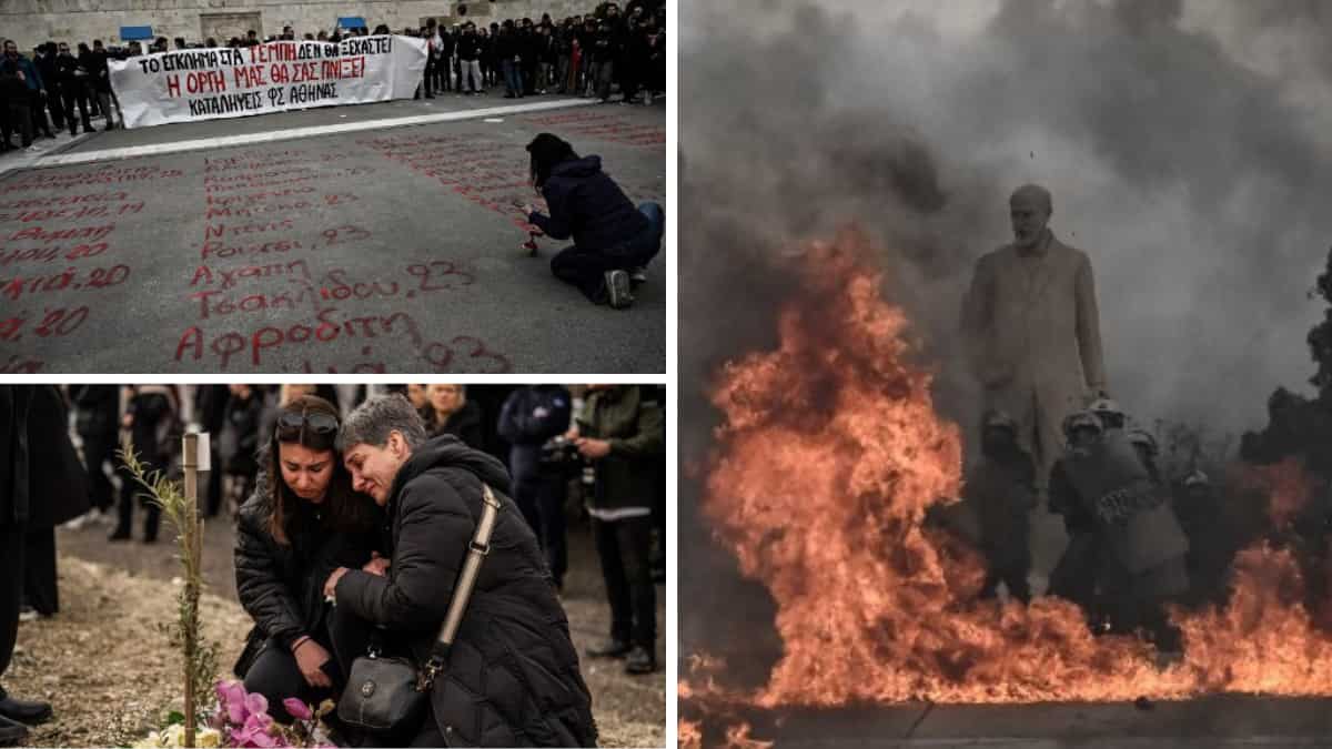 Greece: Church bells, 24-hour strike and protests mark a year since country’s worst train crash Greece: Church bells, 24-hour strike and protests mark a year since country’s worst train crash