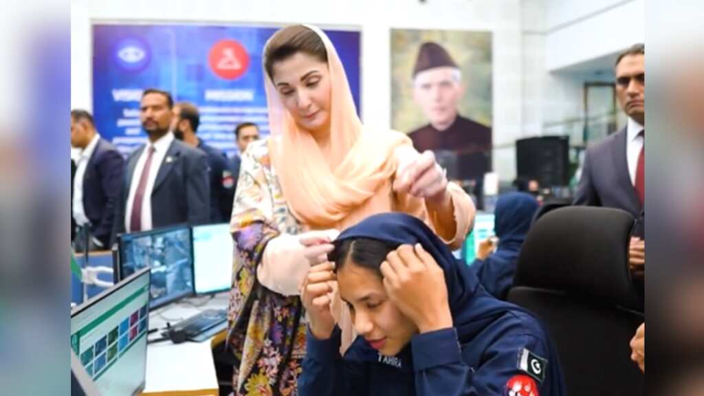 Watch | Maryam Nawaz's viral video fixing police officer's attire divides internet