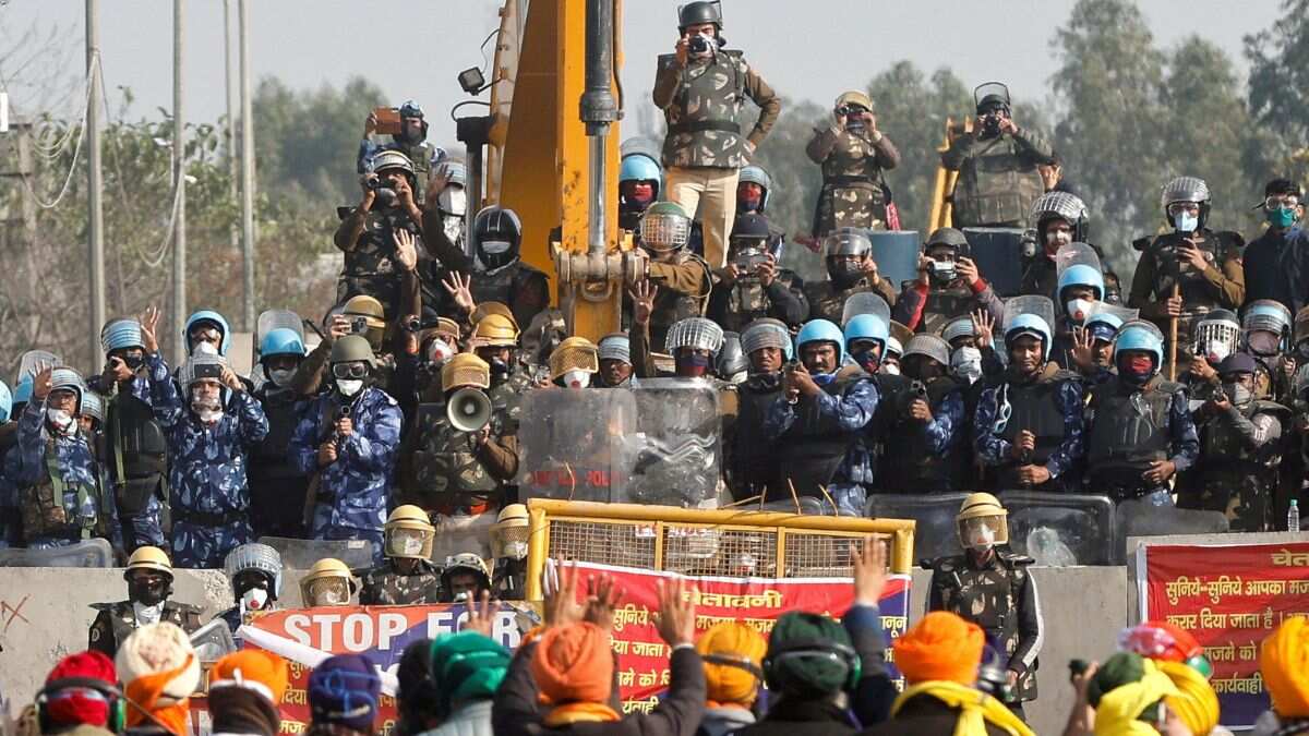 India farmers' protest: Haryana government says will cancel visa, passports of 'violent' demonstrators India farmers' protest: Haryana government says will cancel visa, passports of 'violent' demonstrators