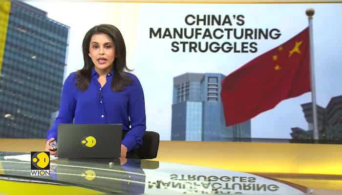 China's manufacturing contracts for fifth consecutive month