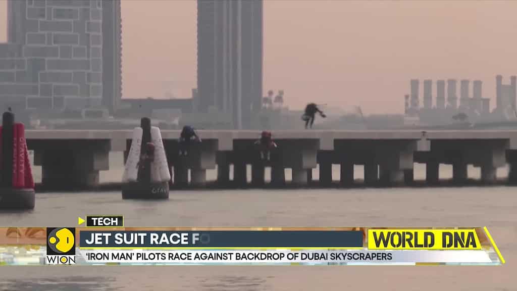 Dubai: 'Iron Man' pilots race against backdrop of skyscrappers, makes history with 1st jet suit race