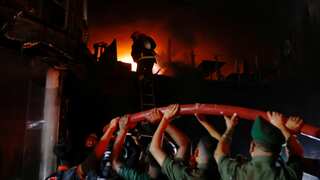 Bangladesh mall fire: Three people arrested, PM Hasina says building had no fire exits