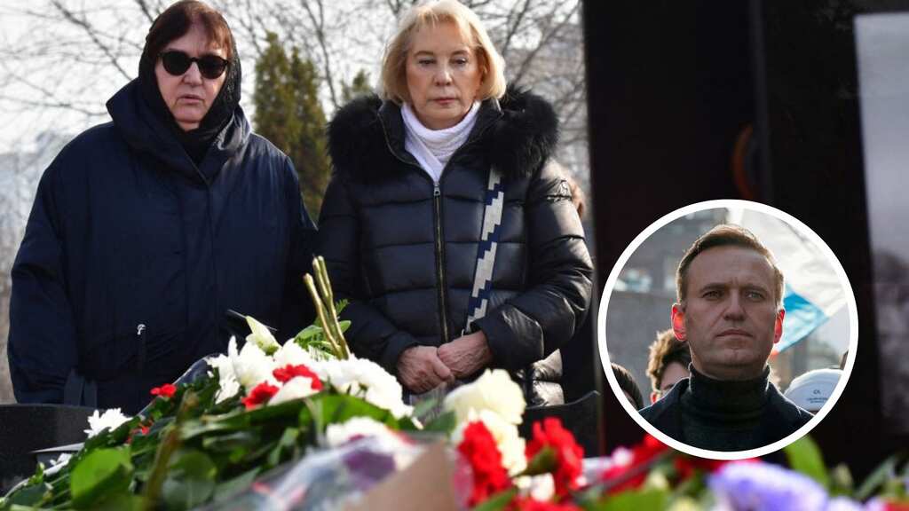 Alexei Navalny’s mother pays tribute at his grave a day after massive funeral turnout