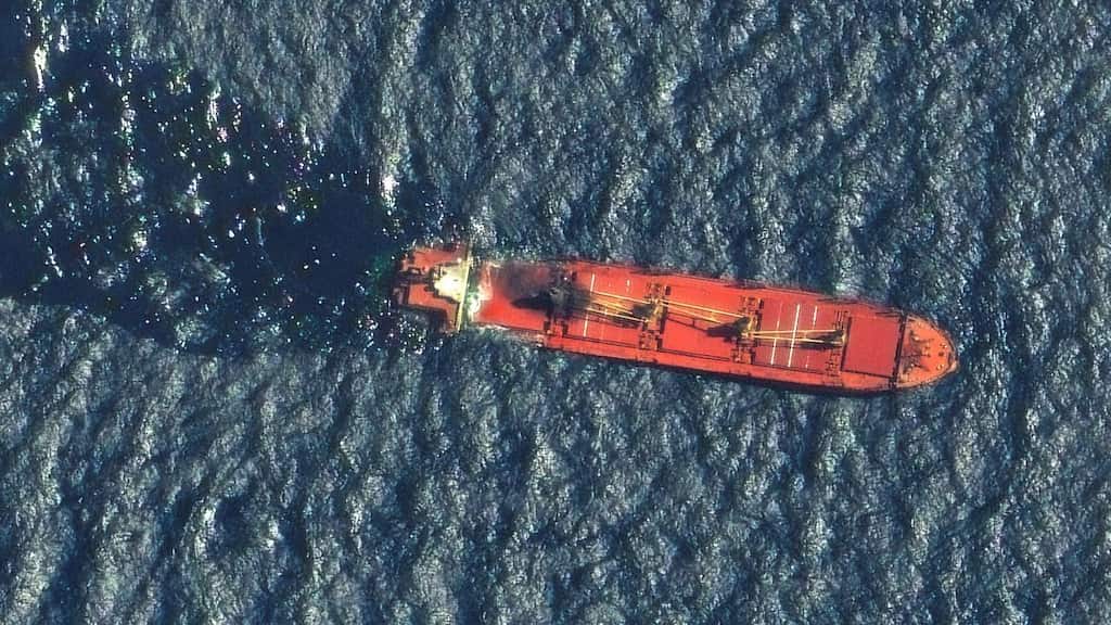 Yemen’s Iran-backed Houthi rebel group says it will continue attacking British ships after Rubymar sinks
