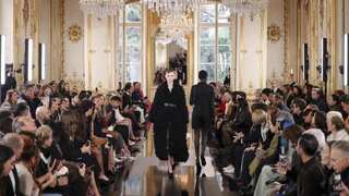 Paris Fashion Week: Valentino puts on opulent study in black, as McGirr unveils McQueen debut