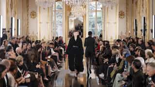 Paris Fashion Week: Valentino puts on opulent study in black, as McGirr unveils McQueen debut