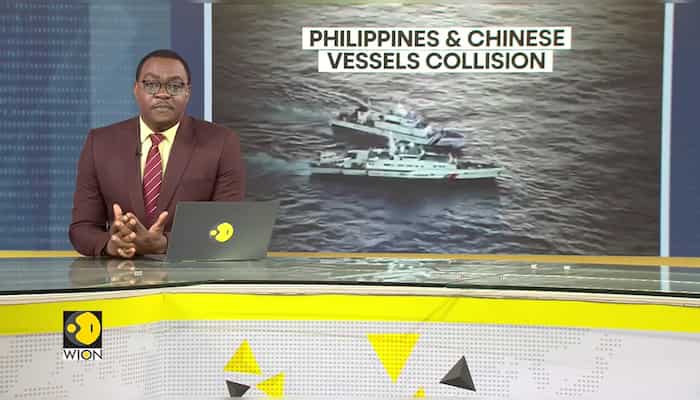 Philippine & Chinese vessels collide in disputed South China Sea