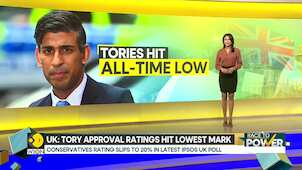UK: Tory approval ratings hit lowest mark