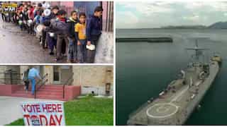 Top 10 world news: Ukraine claims it sank Russian warship; children starving to death in Gaza; and more