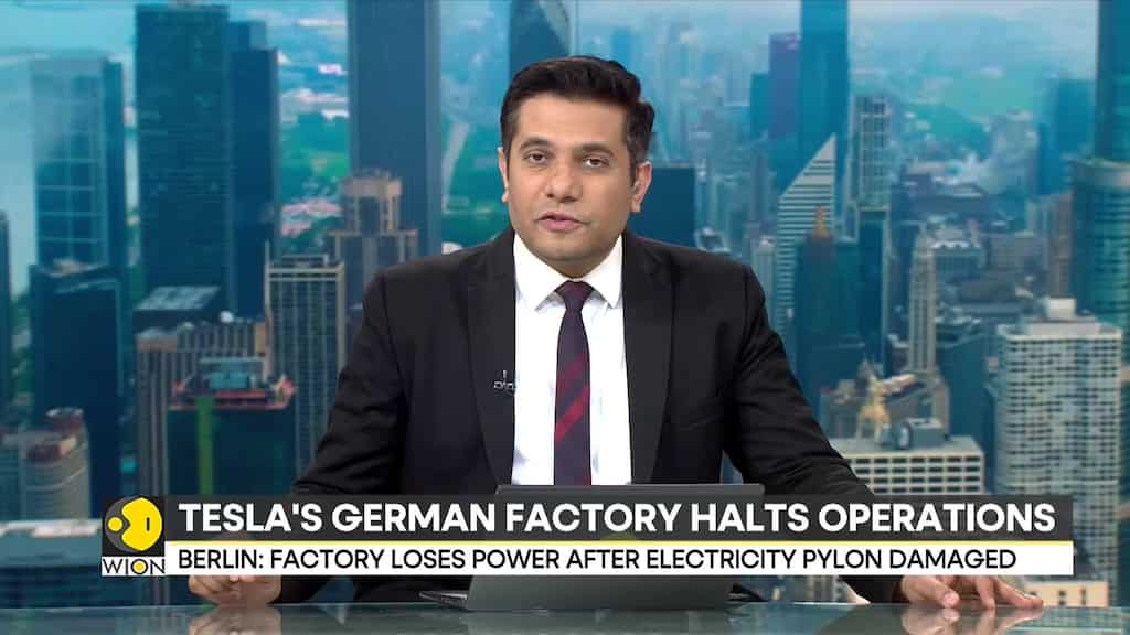 Tesla halts German factory production after attack claimed by far-left group