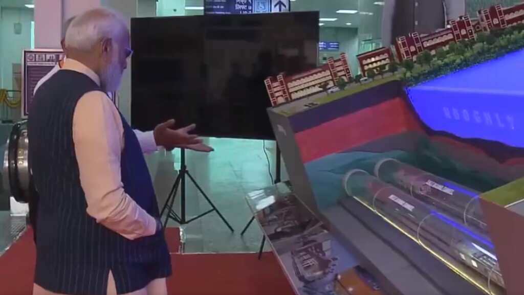 PM Modi inaugurates India's first underwater metro, other projects worth $1.85bn