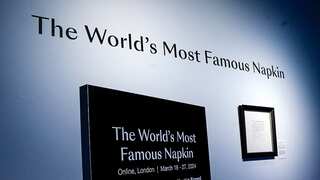 Napkin on which Lionel Messi signed his Barcelona contract goes under the hammer. To be sold for...