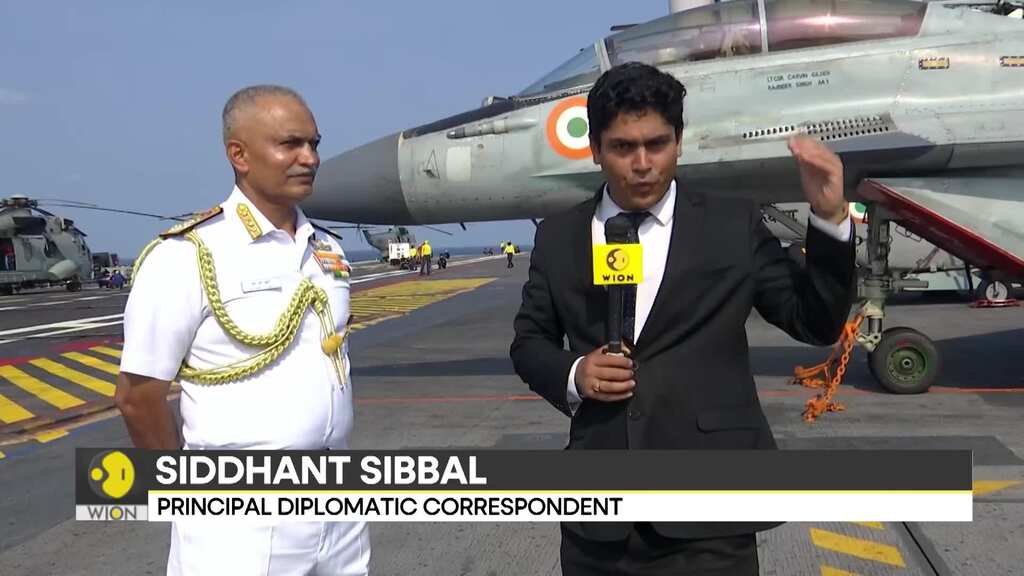 On board INS Vikrant, Indian Navy Chief R. Hari Kumar speaks to WION