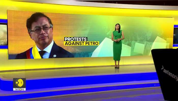 Thousands take to street in Colombia against president Petro