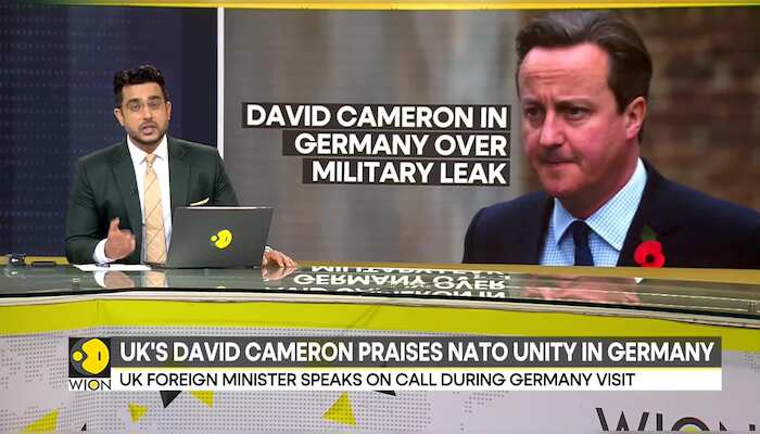 David Cameron visits Germany, praises NATO unity | Comments on Russian interception of German call