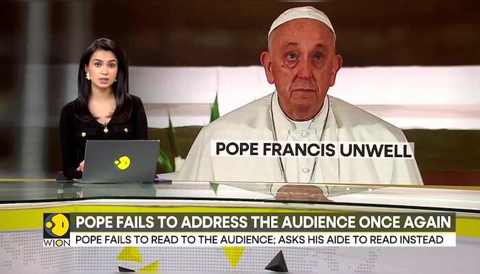 Pope, still nursing a cold, again limits public speaking
