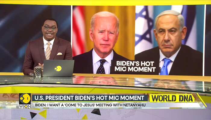 US President Joe Biden frustration with Netanyahu caught on hot mic