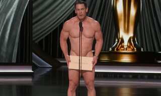 Crazy! John Cena walks nearly naked on the Oscars stage to present Best Costume Design award