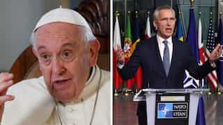Kyiv needs weapons, not white flags: NATO chief hits out at pope’s Ukraine war remark