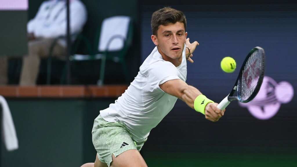 Tennis: Italian 'lucky loser' Luca Nardi hands shock defeat to Novak Djokovic in Indian Wells - WATCH