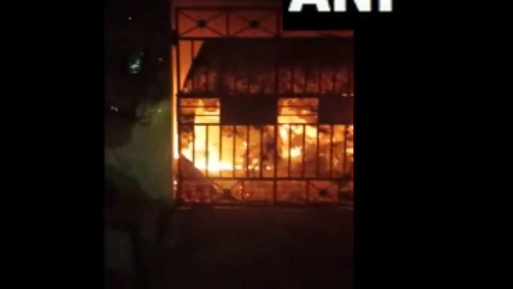 Nine rescued after massive fire breaks out in residential building in New Delhi's Shahdara