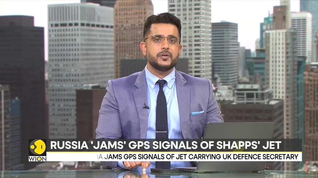 Report: Russia jams GPS signals of jet carrying UK Defence Secretary