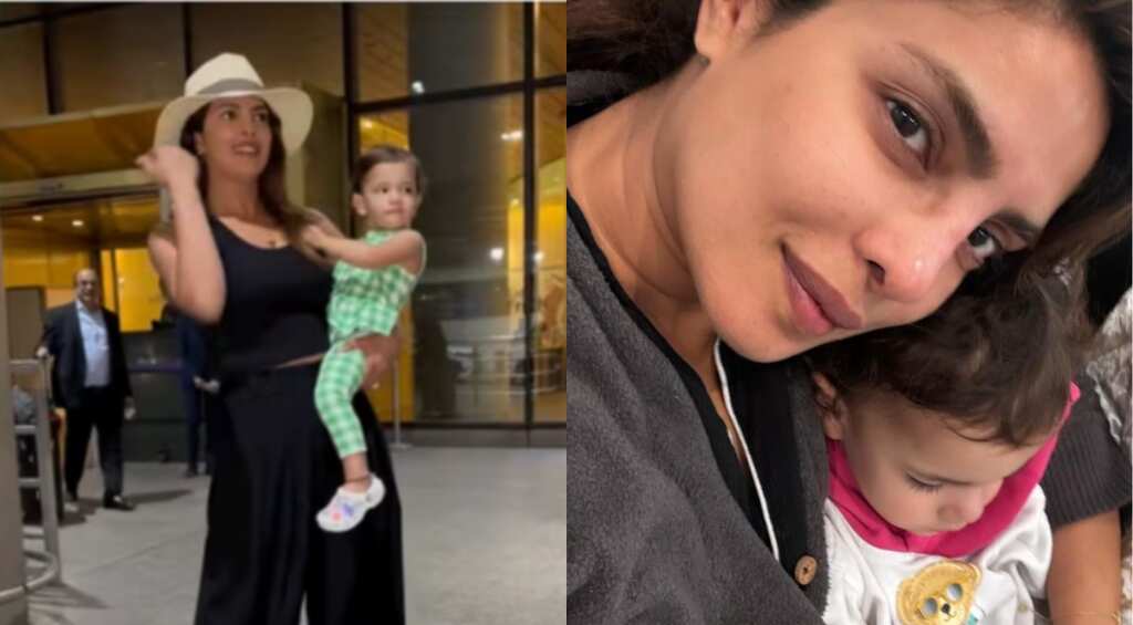 In pics: Priyanka Chopra is a proud mama as she brings daughter Malti Marie to India