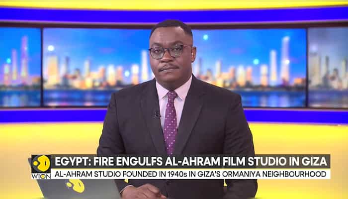 Egypt: Fire engulfs Al-Ahram film studio in Giza, no casualties reported