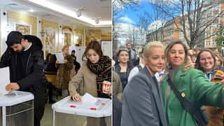 Russia presidential election: Alexei Navalny’s wife casts vote from embassy in Berlin