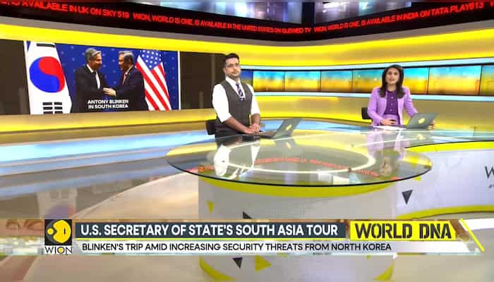 US Secretary of state Antony Blinken attends democracy summit in South Korea