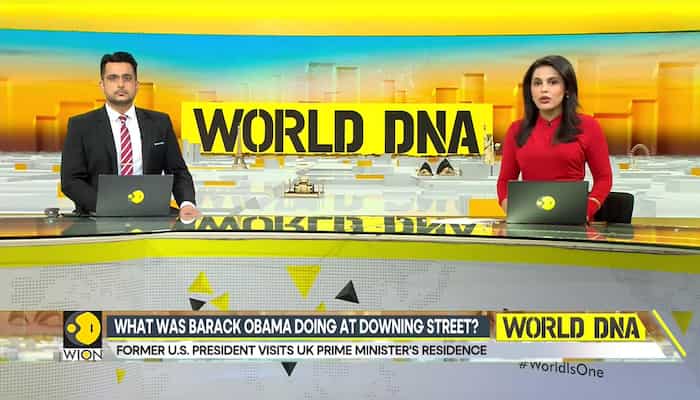 What was Barack Obama doing at Downing street?