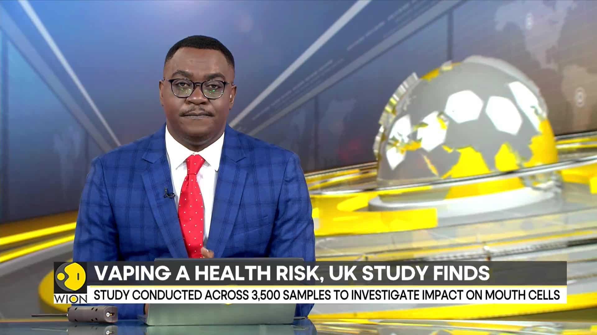 A UK study finds vaping a health risk - World News