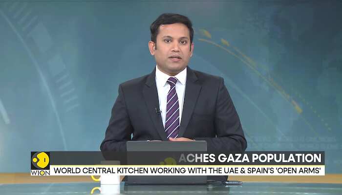 Aid ship carrying food supplies from World Central Kitchen charity reaches Gaza coast