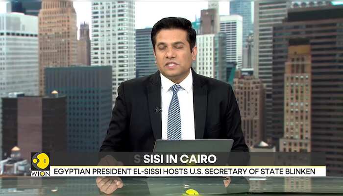 Egyptian President El-Sissi hosts US Secretary of State Blinken