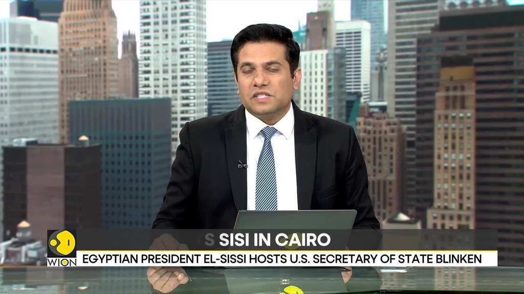 Egyptian President El-Sissi hosts US Secretary of State Blinken