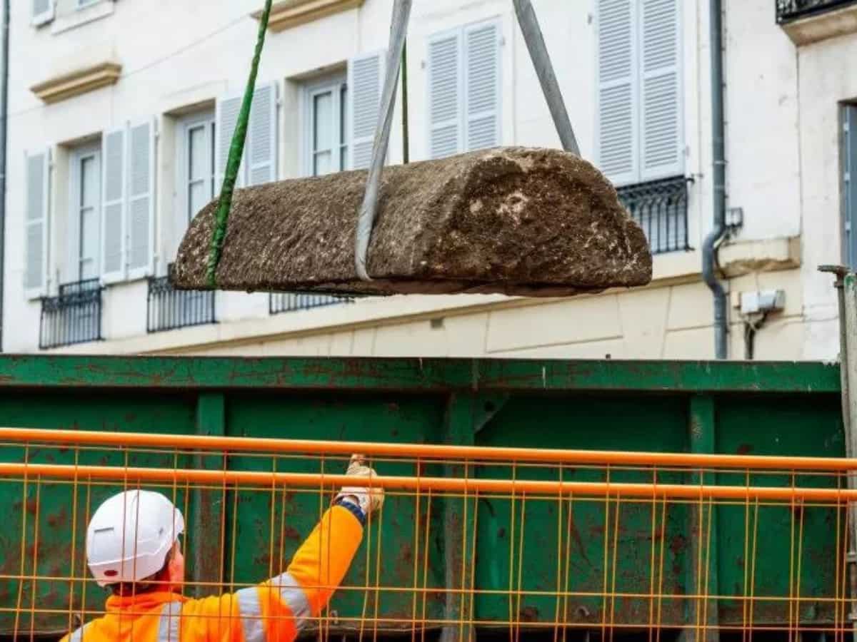 Early medieval stone coffins found hiding in plain sight below the streets of a French city Early medieval stone coffins found hiding in plain sight below the streets of a French city