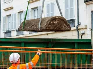 Early medieval stone coffins found hiding in plain sight below the streets of a French city