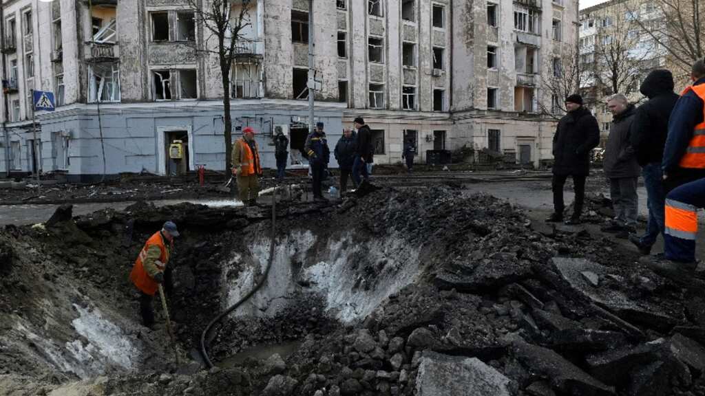 Russia launches barrage of missiles on Ukraine's capital city hours after US national security adviser's visit