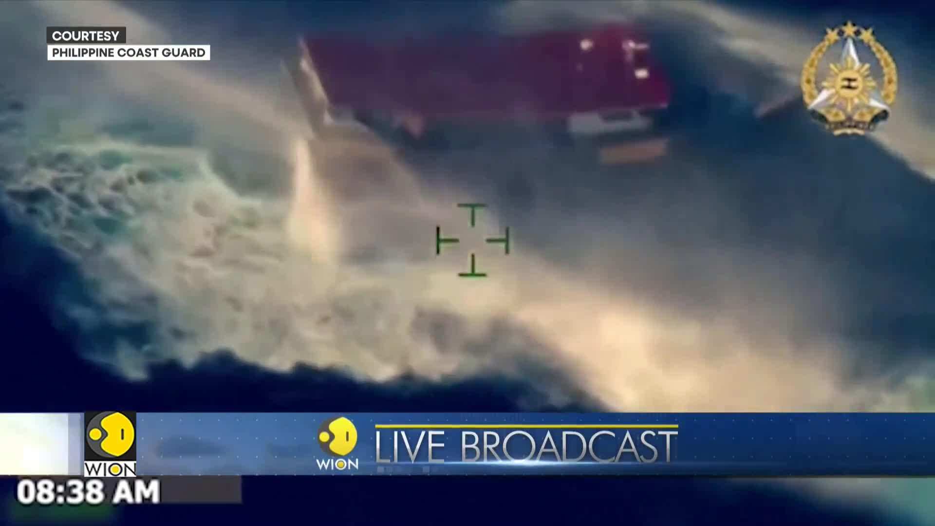 South China Sea: China's coast guard ship blast water on Philippines ...