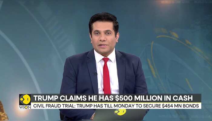 Donald Trump claims he has $500 million in cash, undercutting his lawyers