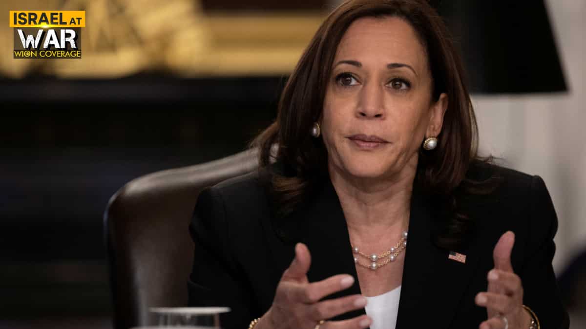 US Vice President Kamala Harris confronts protester at Detroit Democratic fundraiser over Gaza conflict US Vice President Kamala Harris confronts protester at Detroit Democratic fundraiser over Gaza conflict